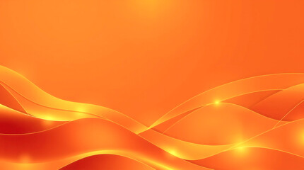 Poster - Vibrant orange waves create a dynamic background for creative designs and artwork. Generative AI