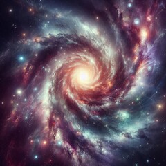Wall Mural - Cosmic Dust Lane Dark band obscuring bright galaxy center