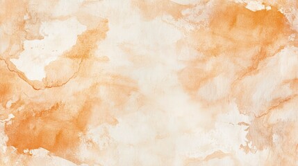 Wall Mural - Vintage watercolor background, light orange and white color palette, very soft