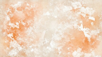 Wall Mural - Vintage watercolor background, light orange and white color palette, very soft, delicate watercolor texture