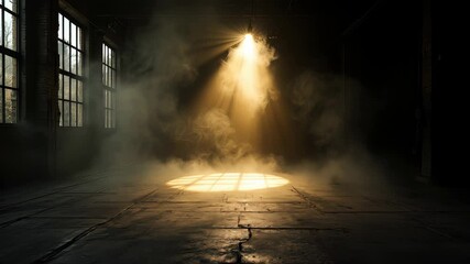 Wall Mural - mysterious cinematic dimly lit scene: captivating shadows, moody atmosphere, evocative lighting, dra