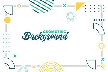 Leinwandbilder - Geometric background graphic design vector EPS 10
