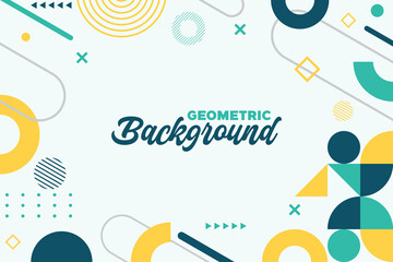 Leinwandbilder - Geometric background graphic design vector EPS 10