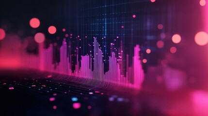 Aufkleber - Abstract digital illustration depicting data processing visualization information exchange