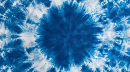 Wall Mural - Abstract tie-dye background with blue and white colors, creating an artistic pattern