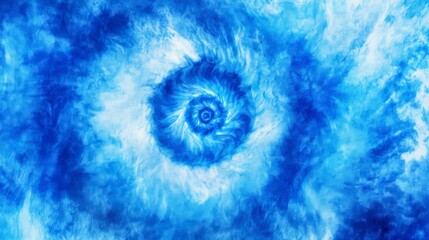 Wall Mural - Abstract tie-dye background with blue and white colors, creating an artistic pattern
