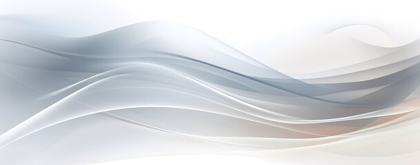 Fototapete - Abstract background with white waves. stylized white background with wavy and curved lines