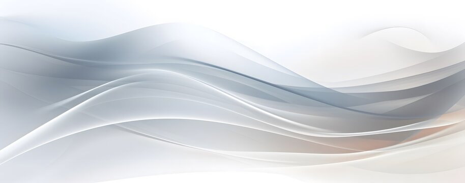 Abstract background with white waves. stylized white background with wavy and curved lines
