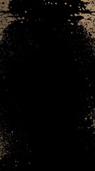 Poster - Dynamic black canvas with splattered gold accents artistic background