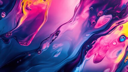 Poster - Abstract Colorful Swirls Create a Vibrant and Dynamic Visual Effect