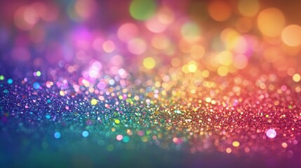 Wall Mural - rainbow glitter background and rainbow rainbow sparkling glitter