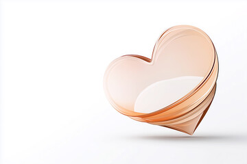 Wall Mural - Elegant abstract heart design in soft tones suitable for wallpaper backgrounds