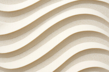 Wall Mural - Abstract wallpaper design featuring smooth, wavy patterns in neutral tones creating a calming background effect for various uses
