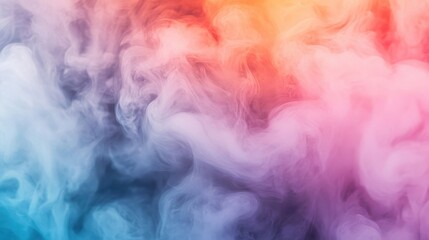 Poster - Colorful vibrant smoke creating an abstract and artistic visual texture