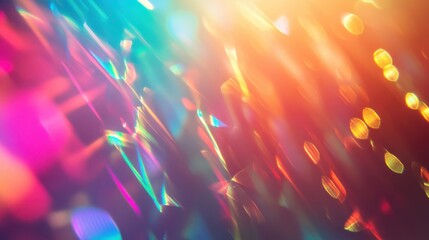 Poster - A colorful abstract background of refracted light and spectrum