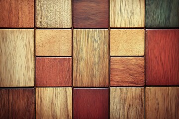 Aufkleber - A Captivating Tapestry of Varied Wood Tones and Grain Textures Abstraction