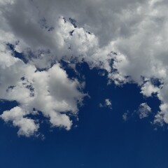 Wall Mural - blue sky with clouds