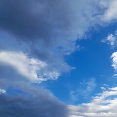 Wall Mural - blue sky with clouds