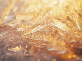 Wall Mural - frosty surface close up