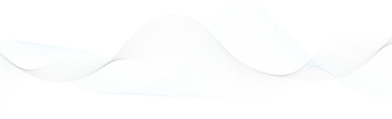 Poster - Abstract grey smooth element swoosh speed wave modern stream background. Wave grey lines created using blend tool. Abstract frequency sound wave lines and twisted curve lines background.
