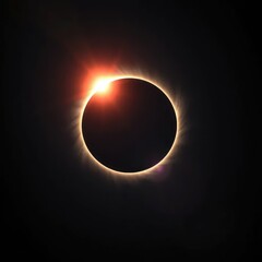 Atmospheric layer bending light around solar eclipse, light, bending