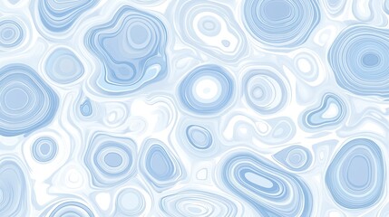Poster - Abstract Light Blue Fluid Background with Organic Shapes and Curves