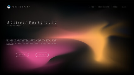 Wall Mural - Mesh gradient abstract background for your landing page design. Minimal background for website designs
