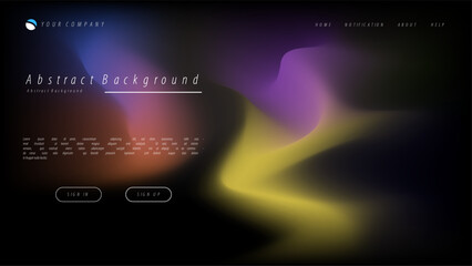 Wall Mural - Mesh gradient abstract background for your landing page design. Minimal background for website designs