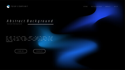 Wall Mural - Mesh gradient abstract background for your landing page design. Minimal background for website designs