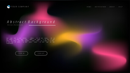 Wall Mural - Mesh gradient abstract background for your landing page design. Minimal background for website designs