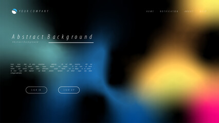 Wall Mural - Mesh gradient abstract background for your landing page design. Minimal background for website designs