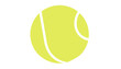 © Olesia - Tennis ball graphic in bright yellow color