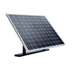 solar panels on white background