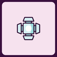 Poster - Modern Studio Lighting Icon Design Minimalist Graphic