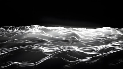 Poster - Submerged Serenity A Cinematic Underwater Surface Reflection Capturing the Tranquil Beauty of a Body of Water Viewed from Below with Contemporary Lighting
