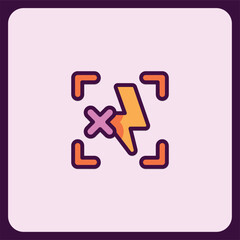 Poster - No Flash Photography Icon Design Graphic
