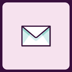 Poster - Modern Minimalist Envelope Icon Design for Email Communication