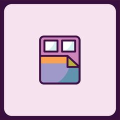 Poster - Modern Colorful Document Icon Design with Two Windows
