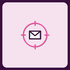 Poster - Targeted Email Marketing Icon Design for Digital Strategy