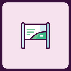 Poster - Informative Signpost Icon, Nature Trail Direction Guide