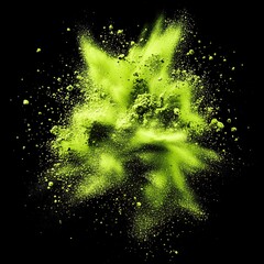 realistic color powder explosion. a vibrant burst of colorful powder exploding . colorful dust cloud