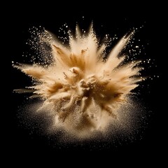 realistic color powder explosion. a vibrant burst of colorful powder exploding . colorful dust cloud