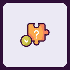 Poster - Question and Answer Puzzle Illustration for Problem Solving Processes