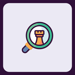 Poster - Strategic exploration icon emphasizing game analysis and observation