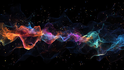 Digital graphic abstract background for AI and Machine Learning