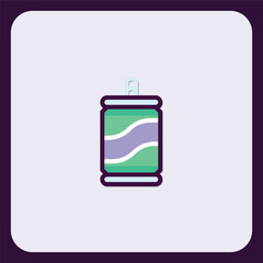 Poster - Refreshing Beverage Can Icon Design Element for Branding and UI