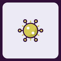 Poster - Abstract Networked Cell Structure Icon Design Element