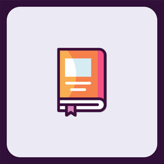 Poster - Colorful Book Icon Design: Simple and Modern Reading Graphic