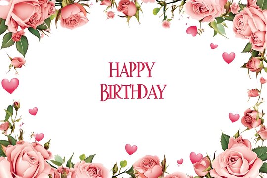 Birthday vector banner template. Happy birthday to you text in white space background with gifts and balloon decoration element for birth day celebration greeting design.