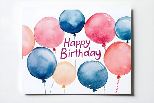Birthday vector banner template. Happy birthday to you text in white space background with gifts and balloon decoration element for birth day celebration greeting design.